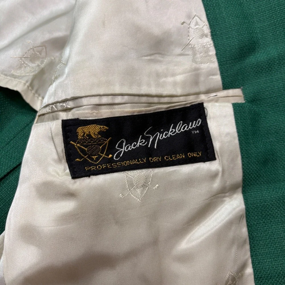 Hart Schaffner & Marx Jack Nicklaus Green Blazer Sport Coat Golden Bear Vintage